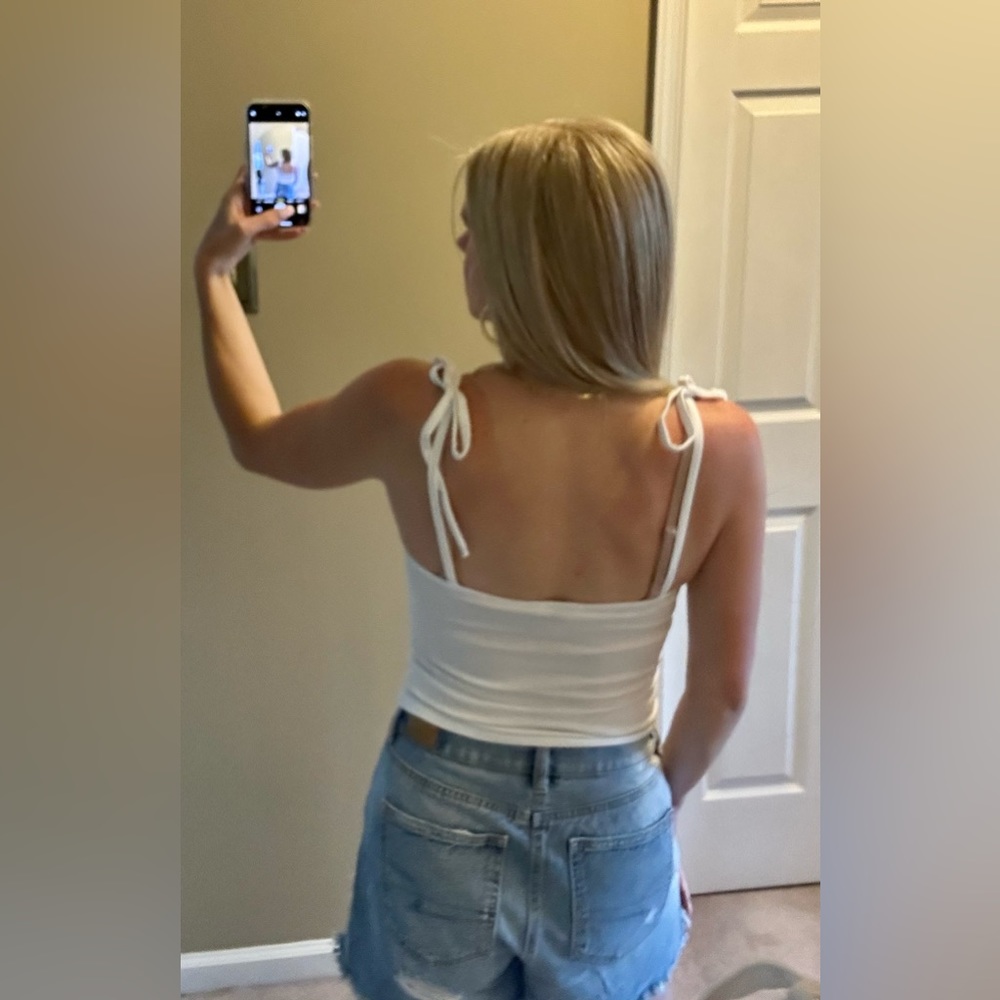 Forever 21 White Tie Strap Camisole - Picture 5 of 10